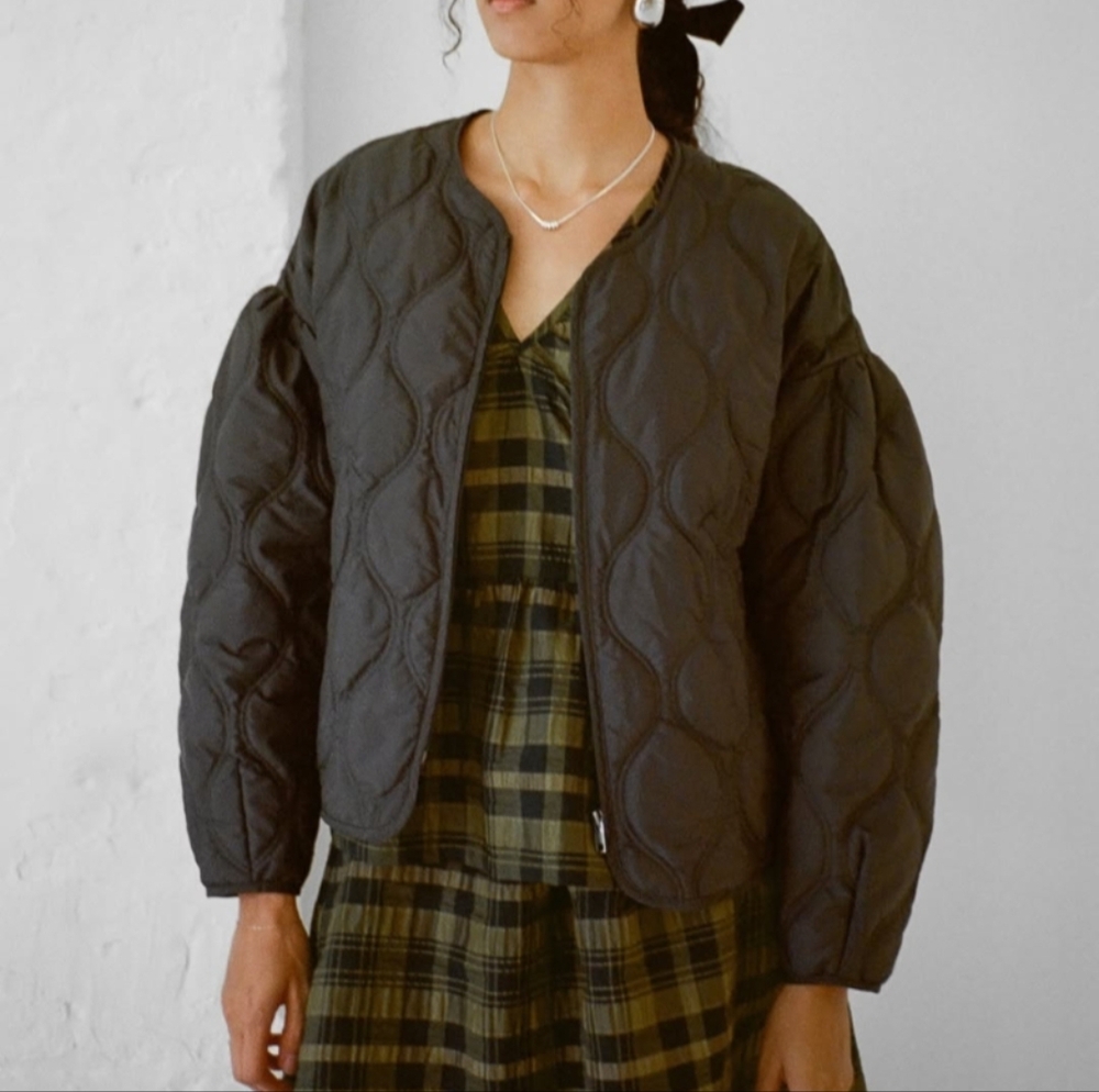 Wray NYC Quilted Slate Green Jacket